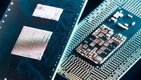 Close-up of fine-pitch substrate-like PCBs, illustrative