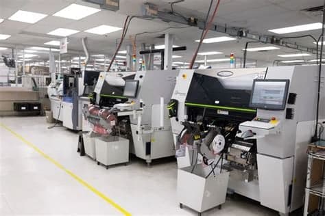 SMT assembly line machines, illustrative